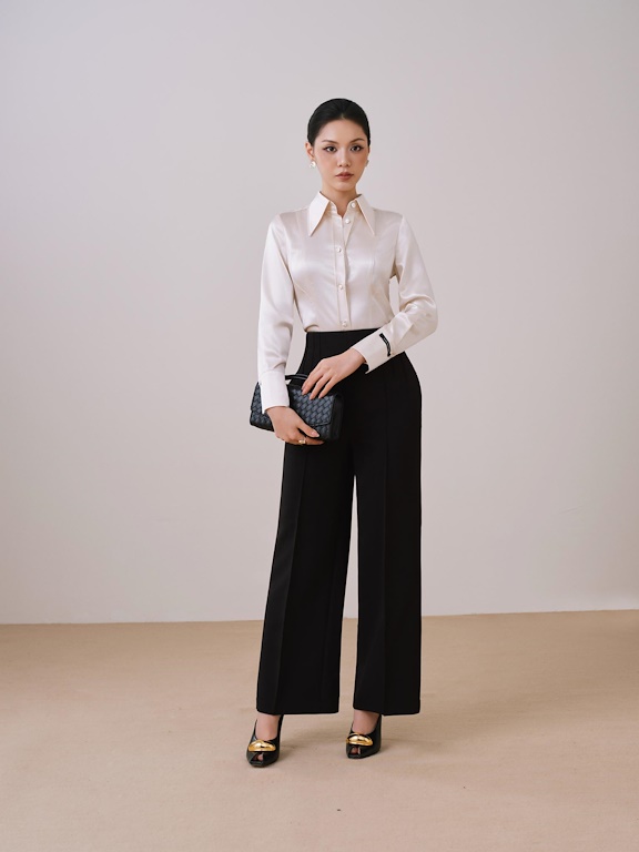 Quần ống đứng mí ly nổi